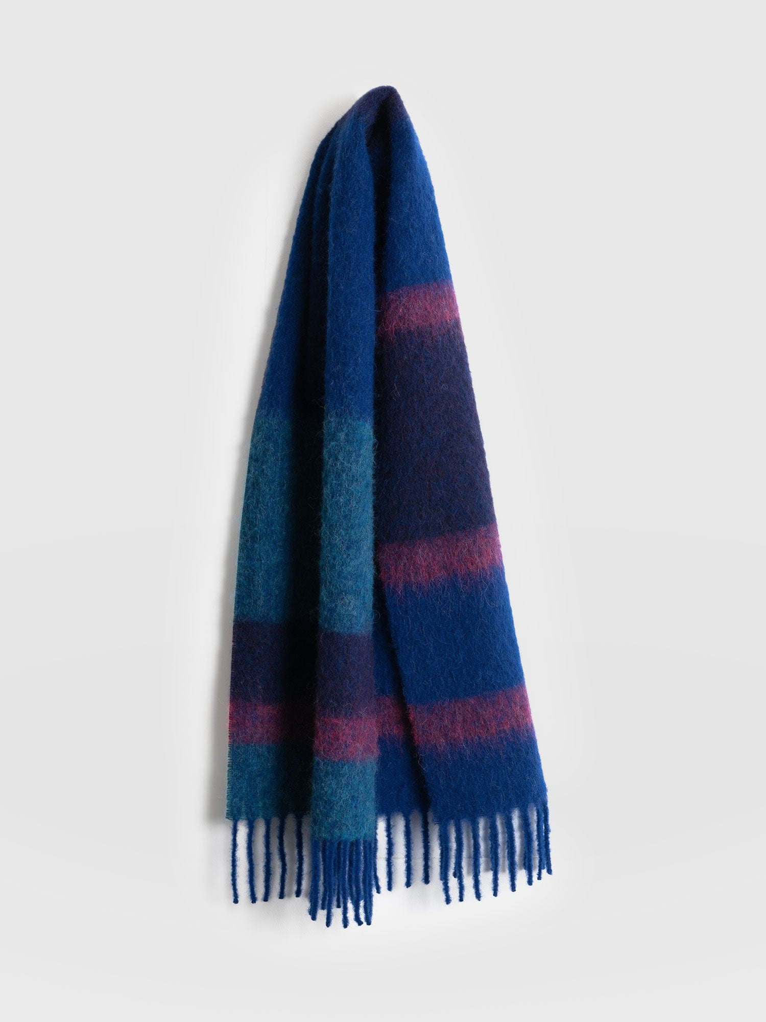 Gwen Stripe Scarf Blue - Women's Scarves | Saint + Sofia® EU